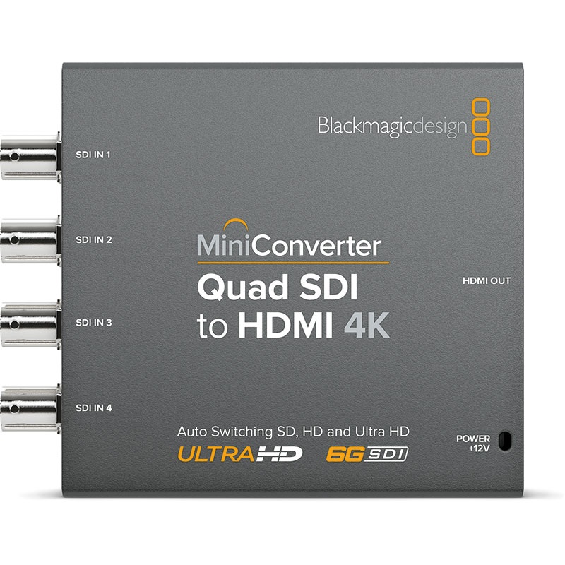 Mini Converter Quad SDI to HDMI 4K
